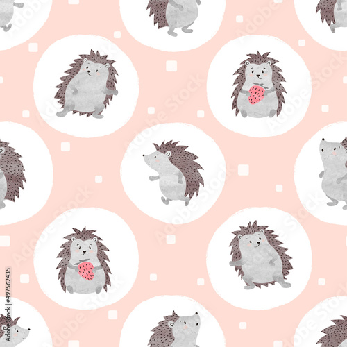 Seamless polka dot pattern ...