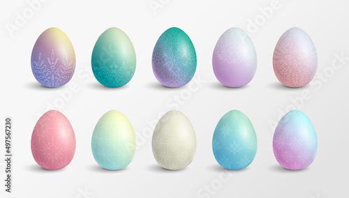 Set of modern pastel gradie...