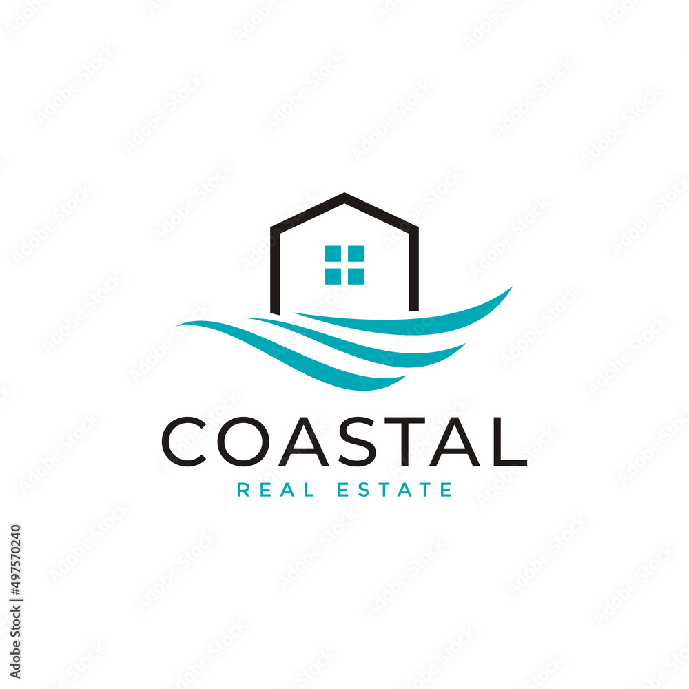 coastal real estate logo Stock Vector Adobe Stock