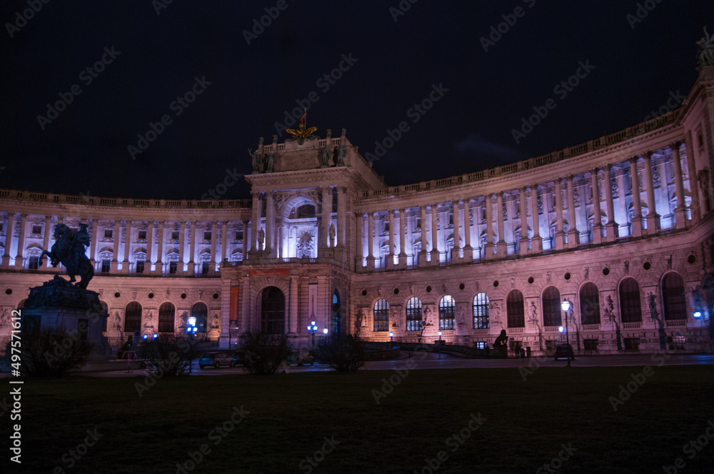 architectural monuments of Vienna in cloudy weather, late evening. European culture, historical monuments of architecture. history, architecture of austria architectural monuments of Vienna in cloudy weather, late evening. European culture, historical monuments of architecture. history, architecture of austria