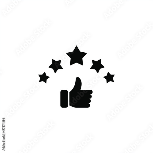 best grade, rating - minimal line web icon. concept for infographic, website or app. simple vector illustration on white background