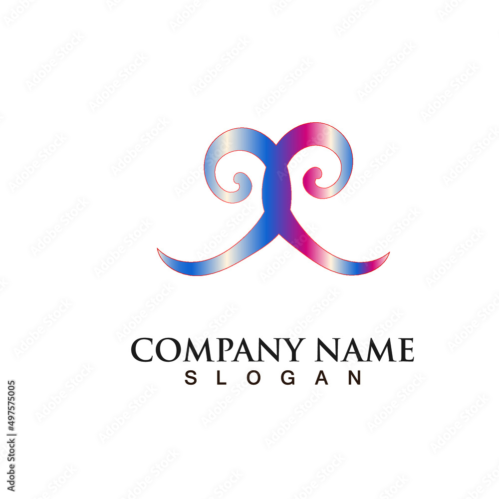 Obraz premium company logo design illustration