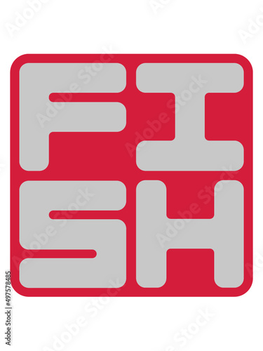 Text Logo Fish 