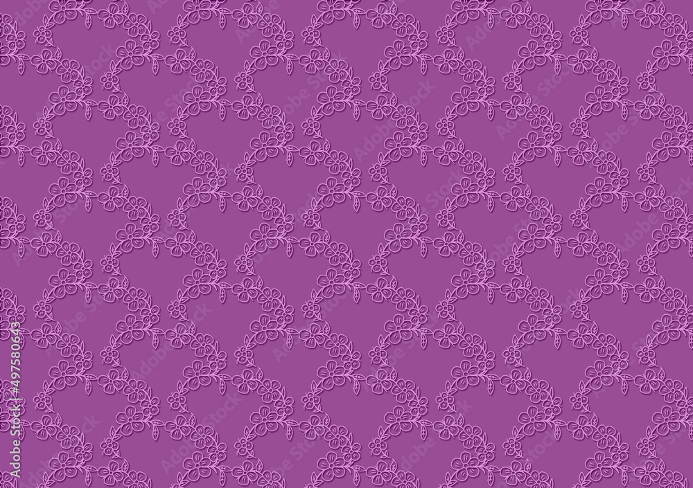 purple floral seamless pattern wallpaper background 