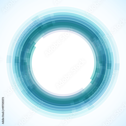 Geometric frame from circles, vector abstract background, wallpaper
