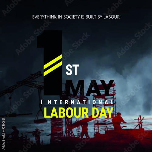 1st may labour day vector illustration