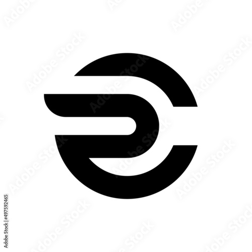 Letter RC CR monogram logo