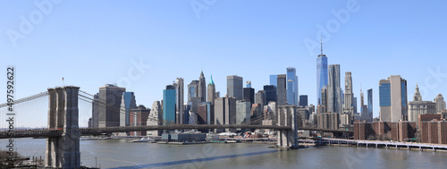 Panorama of New York from the Brooklyn Bridge © Halytskyi Olexandr
