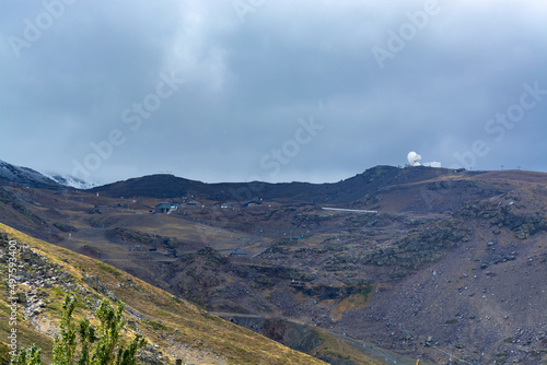 Landscapes of National park Sierra Nevada mountains near Malaga and Granada, Andalusia, Spain