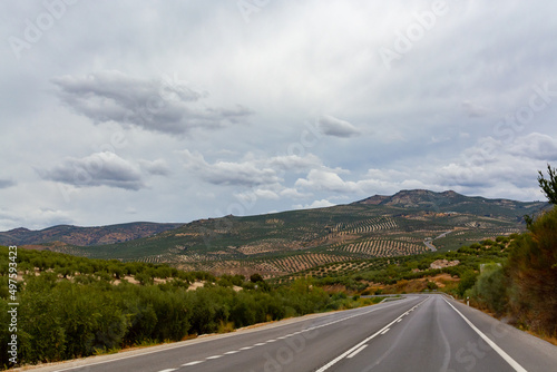 Road trip in Andalusia, travelling with car on south of Spain