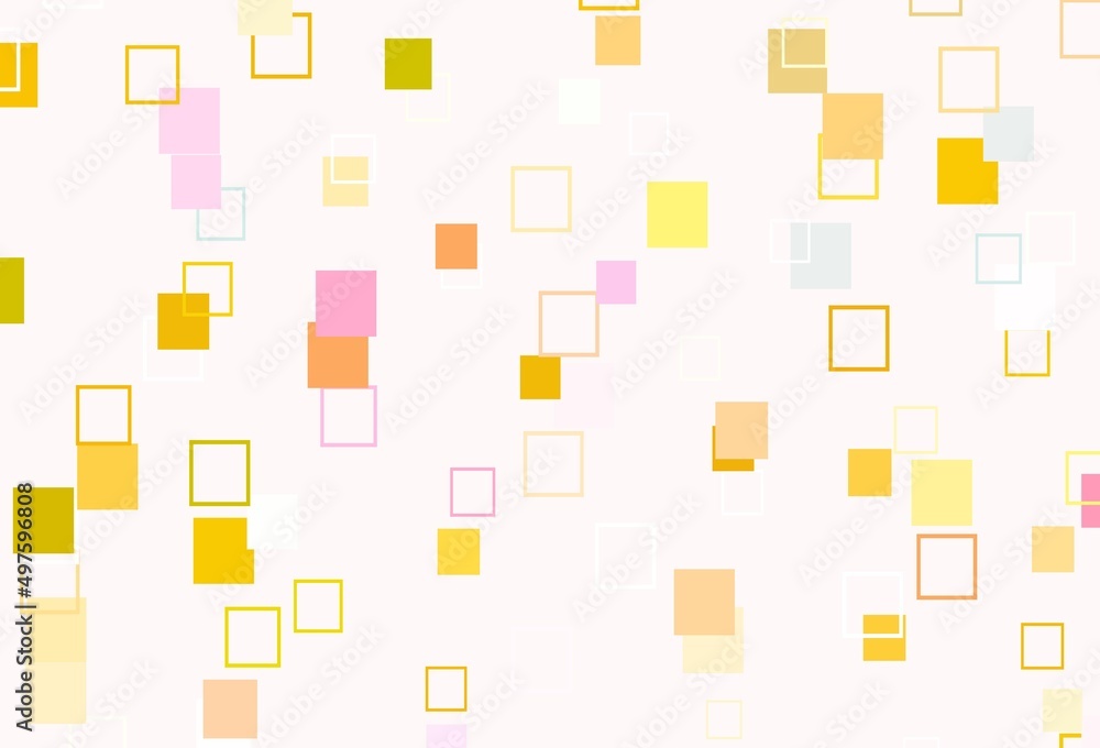 Light Pink, Yellow vector layout with rectangles, squares. Light Pink, Yellow vector layout with rectangles, squares.