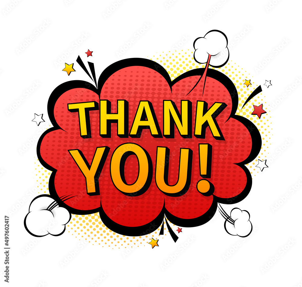 Pop design template thank you on yellow backdrop. Marketing concept. Template design.Marketing announcement Pop design template thank you on yellow backdrop. Marketing concept. Template design.Marketing announcement