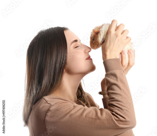 Beautiful young woman with ...