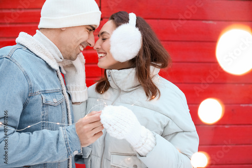 Pair of sweethearts with gl...