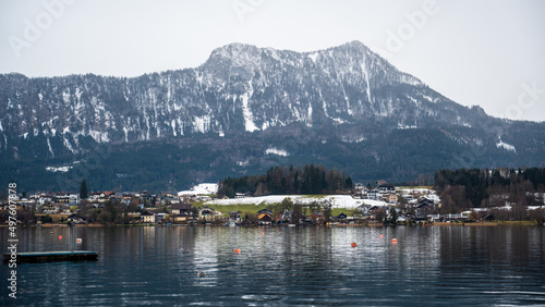 View of the mountains above Lake Mondsee. © Denis