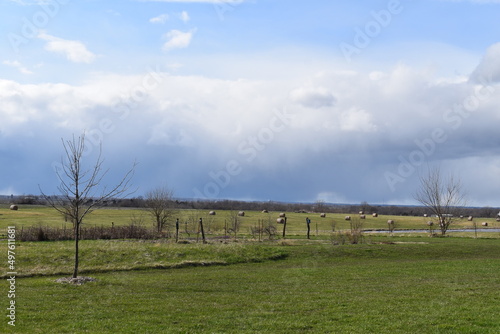 Clouds Over a Farm Field