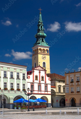 Main square of Novy Jicin (New Jicin). The historical center is an urban conservation area, Czech Republic photo