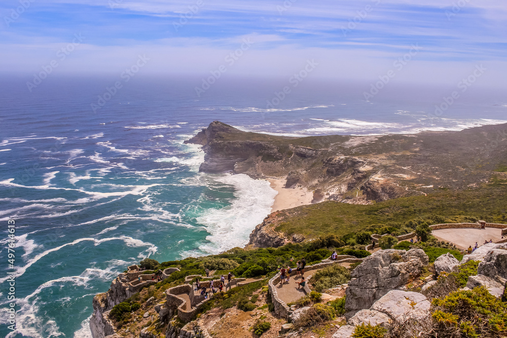 Fototapeta premium Aerial view of cape of good hope cape town