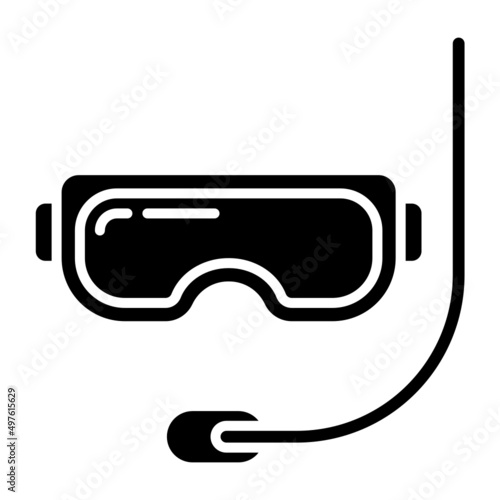 snorkeling glass