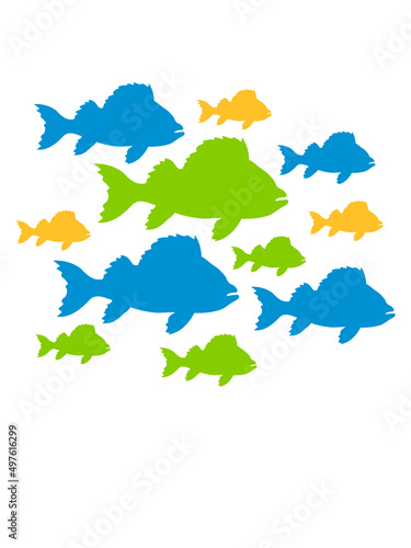 Bunte Fische Muster 