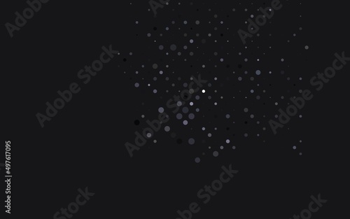 Light Black vector template with circles.