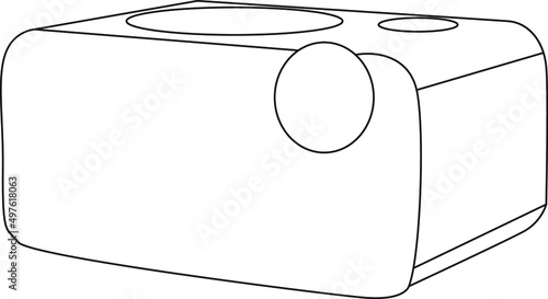 Counter vector. digital counter machine vector. counter device. Electronic counting device digital counter tasbeeh geiger counter line art design. Tasbeeh & Counter line art design