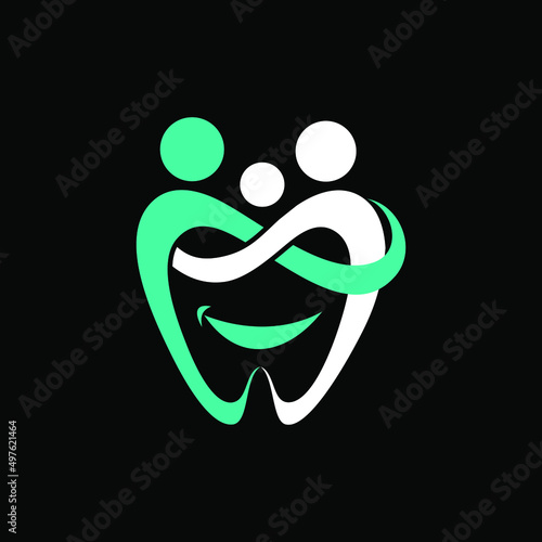 a combination of logos of a person or a family that forms teeth