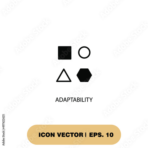 adaptability icons  symbol vector elements for infographic web