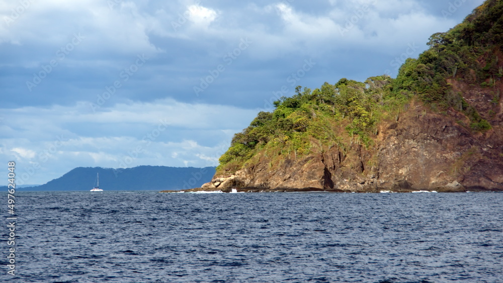 Tropical coastline around Tamarindo, Guanacaste, Costa Rica
