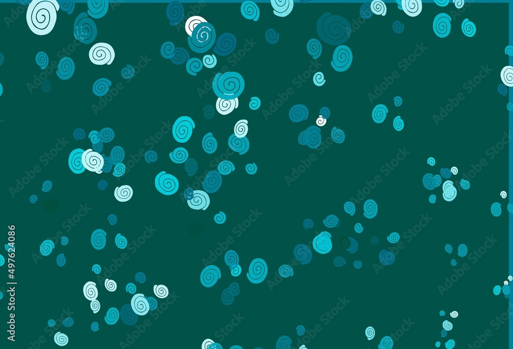 Light BLUE vector template with bubble shapes.
