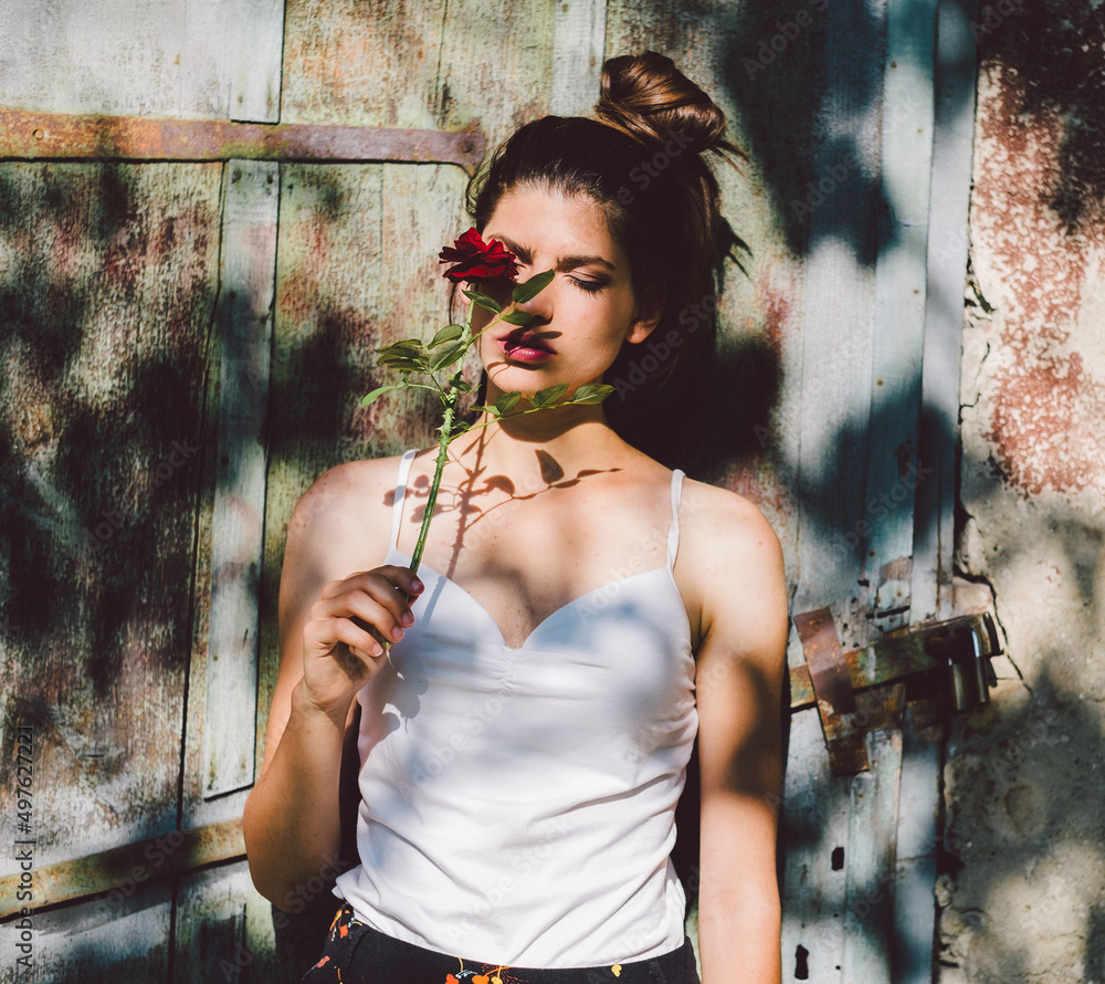 Woman with a rose Woman with a rose