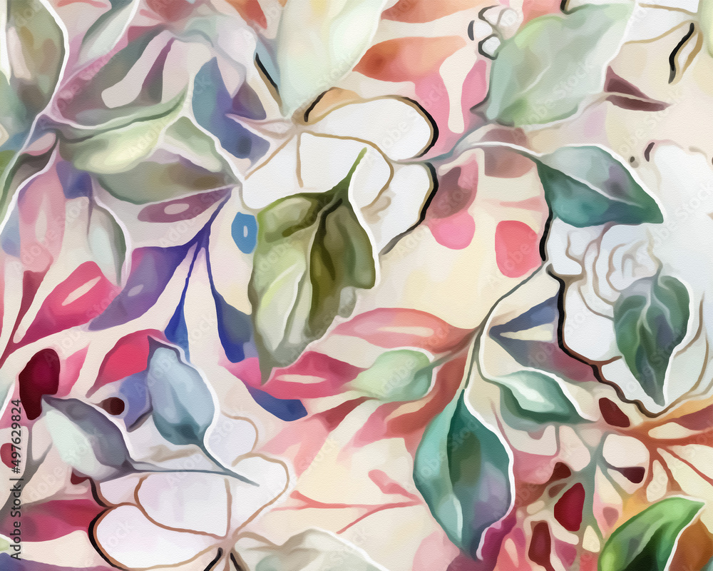 Fototapeta premium Modern Botanical Artwork