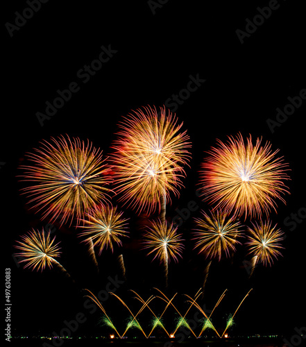 Firework Festival at Pattaya City in Thailand that established every year at the end on the month of November during 26