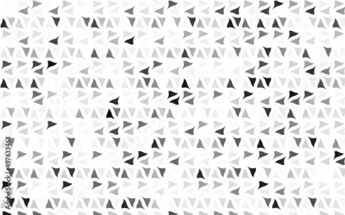Light Silver  Gray vector pattern in polygonal style.