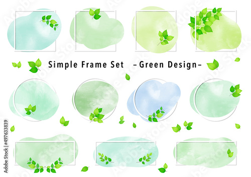 Simple Frame Set -Green Design-