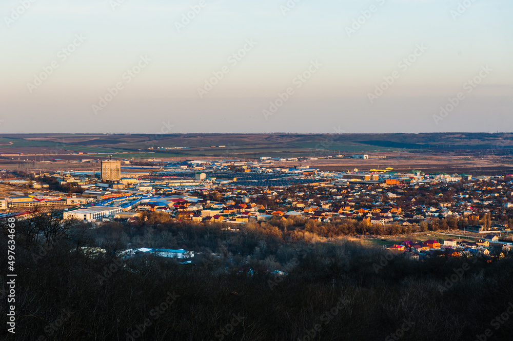 View of the Pyatigorsk city from the hilltop