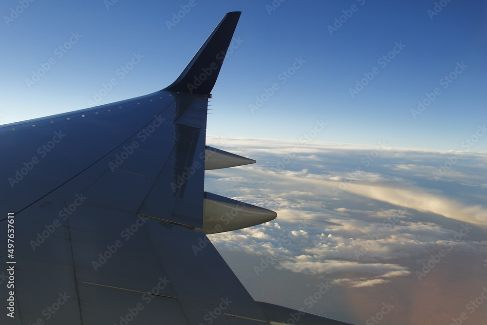 view from airplane window
