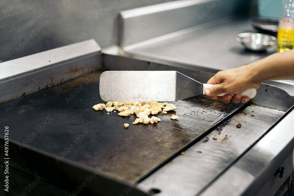 Working in professional kitchen Working in professional kitchen