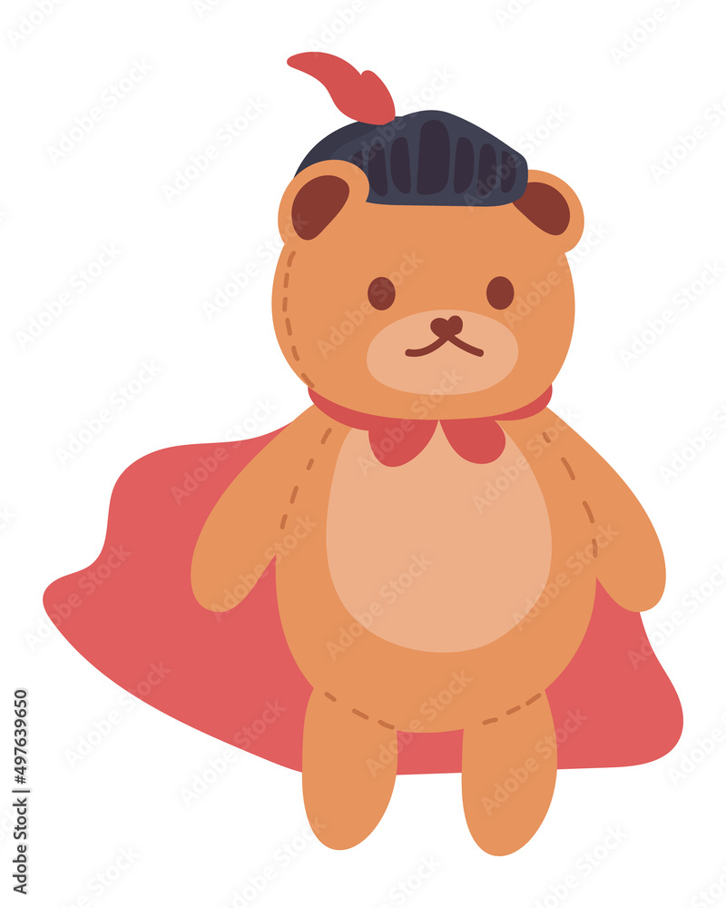 Fototapeta premium teddy bear with hat