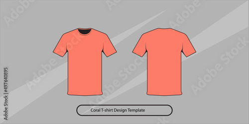 Coral T-shirt Design Template