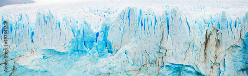View on the Perito Moreno Glacier and surroundings in Los Glaciares National Park in Argentina