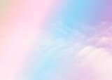 Cloudscape sky in pastel sweet colored soft style for backgrounds.
