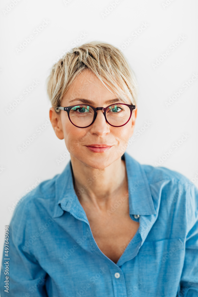 Portrait of Woman with Glasses Portrait of Woman with Glasses