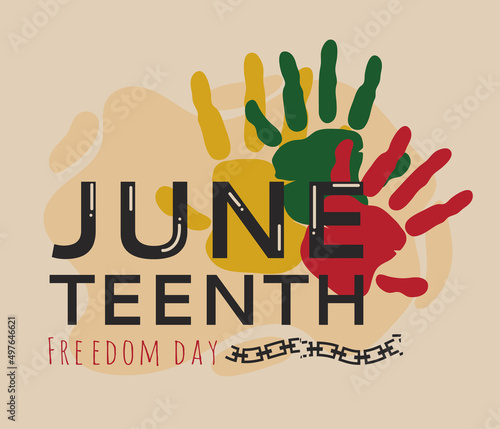 juneteenth freedom day poster photo