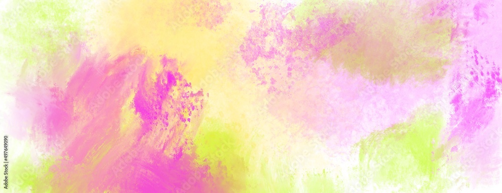 Hand Painted Modern abstract Screened Lo Fi Painterly background of splotch and gradient colors