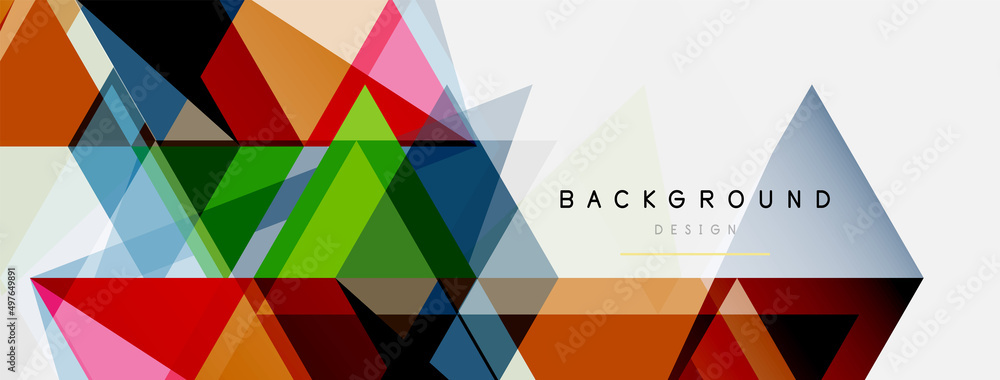 Mosaic triangles geometric background. Techno or business concept, pattern for wallpaper, banner, background, landing page Mosaic triangles geometric background. Techno or business concept, pattern for wallpaper, banner, background, landing page