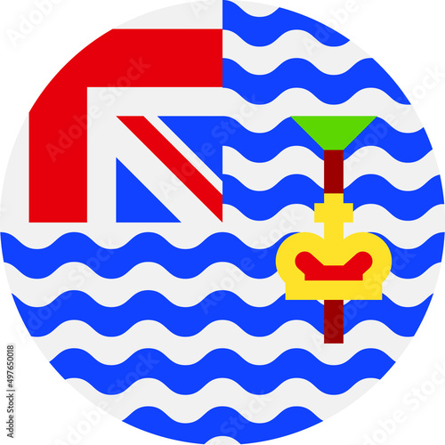 british indian ocean territory Flag Vector