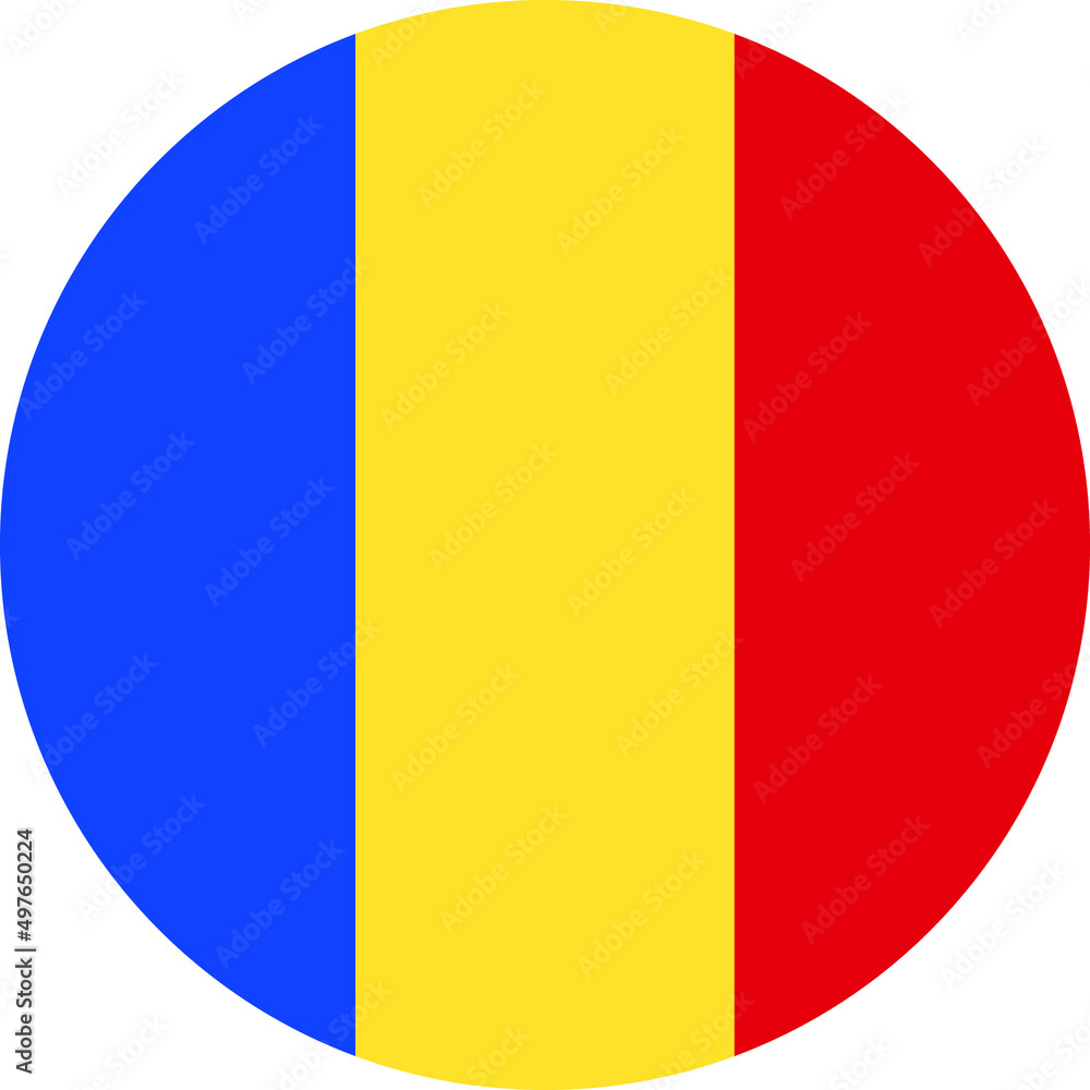 Fototapeta premium chad Flag Vector