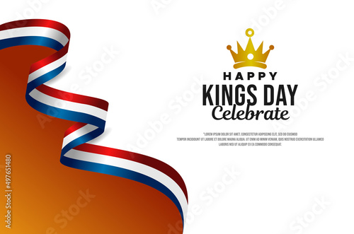 Kings Day Vector Design Template