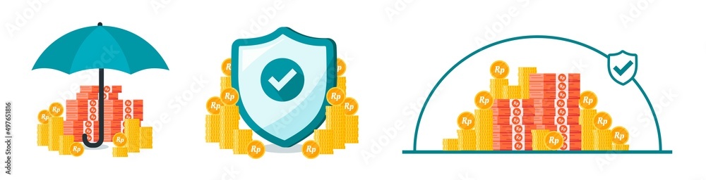 Indonesian Rupiah Money Safe and Secure Illustration Indonesian Rupiah Money Safe and Secure Illustration